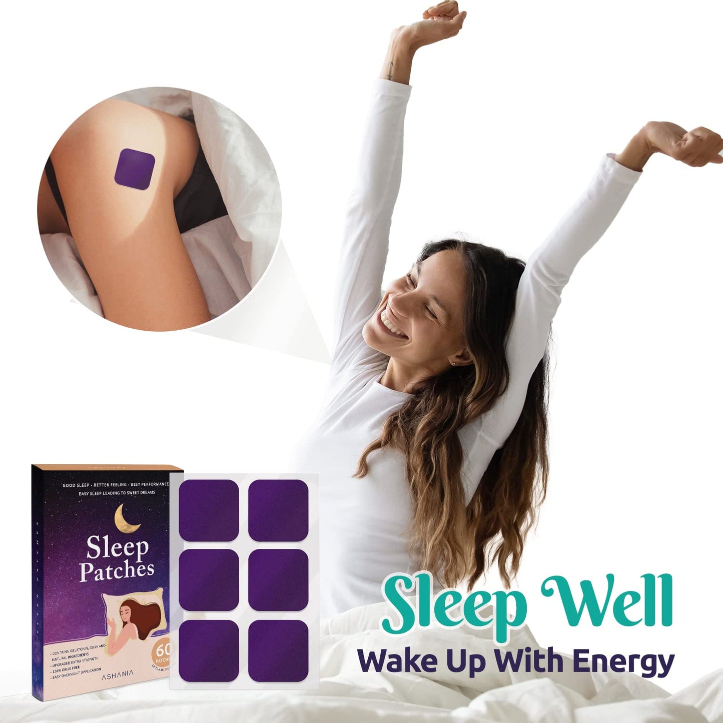 Sleep Patches, Sleep Patches for Adults, Upgraded Sleep Patches Set, Easy to Apply and Comfortable, Premium Ingredients, for Men and Women (60 Patches)